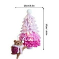 thumbnail image 4 of PEONAVET Material Pack Christmas Tree Twisted Stick Diy Material Kit Gradient Colour Bear Knitting Making Birthday Children Gift, 4 of 7