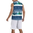 thumbnail image 5 of Rocae Christmas Trees for Men's Basketball Jersey Lightweight and Breathable Athletic Tank Top,Quick-Drying Sports Jersey, 5 of 9