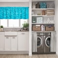 thumbnail image 5 of LALILO Kitchen Curtain Valance Blue And Bright Water And Rod Pocket Window Curtain 52"x 18" Set of 2, 5 of 5