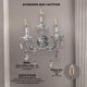 thumbnail image 2 of Lámpara de Pared en Cristal Cortado María Theresa de 3 Luces Gamalux MA THERESA CLASICO, 2 of 9