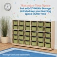 thumbnail image 5 of ECR4Kids Scoop Front Plastic Storage Bins, Multipurpose Organization, Fern Green, 30-Piece, 5 of 9