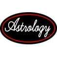 thumbnail image 1 of White Astrology Red Border With Oval LED Neon Sign 20" Tall x 37" Wide - inches Black Square Cut Acrylic Backing, with Dimmer - Bright and Premium built indoor LED Neon Sign for Storefront., 1 of 7
