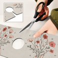 thumbnail image 6 of Yayeee Faucet Mat for Kitchen Sink 14.7" Diatomite Long Splash Guard Pad, Red Flower, 6 of 7