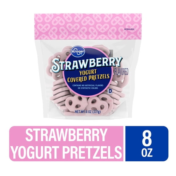 KR Strawberry Yogurt Covered Pretzels 8 oz