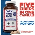 thumbnail image 4 of Yerba Prima Daily Fiber Caps Formula, 400 Capsules - Both Soluble and Insoluble - with Psyllium Seed Husks, Acacia Gum, Apple Fiber and More, 4 of 9