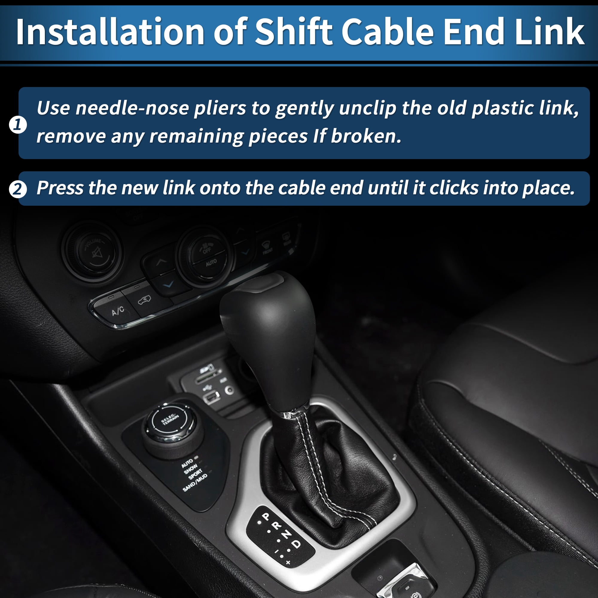 Unique Bargains Gear Selector Shift Cable End Catch Pair for Audi and for VW Models