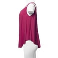 thumbnail image 5 of SSOULM Women's Loose Fit Flowy V Neck Sexy Pleated Cami Tank Top With Plus Size, 5 of 5