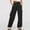 Black, variant on ZZwxWA Women High Waisted Drawstring Wide Leg Cargo Pants 2025 Trendy Casual Baggy Joggers Pants with Pockets