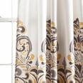 thumbnail image 5 of Lush Decor Clara Window Panels Light Filtering - Yellow/Brown - 84 x 52, 5 of 5