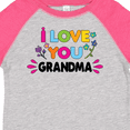 thumbnail image 4 of Inktastic I Love You Grandma with Flowers Girls Toddler T-Shirt, 4 of 5