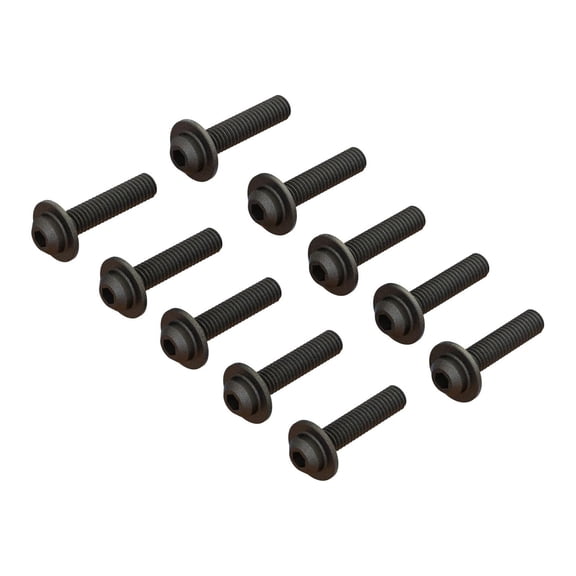 ARRMA BUTTON HEAD SCREW FLANGED M4x18mm V2 ARA721418