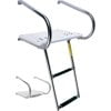 Garelick EEz-In Transom Platform with 2-Step Telescoping Ladder for Boats with I/O Motors