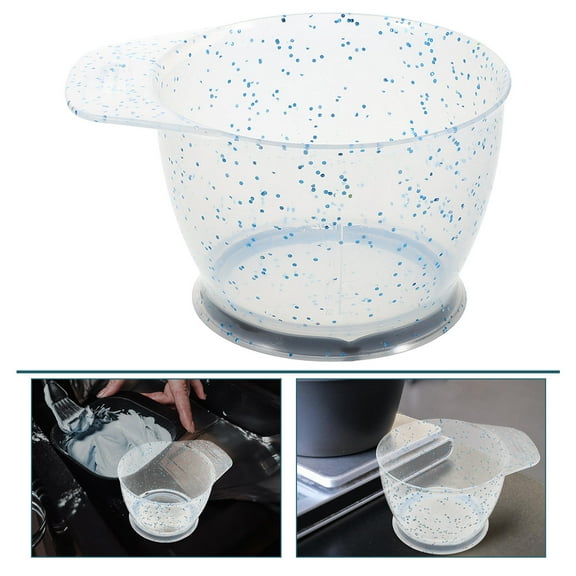 Hemobllo Hair Dye Mixing Bowl Blue Plastic Sturdy Easy to Clean Large Capacity for Salon Use