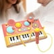 thumbnail image 1 of Instrumento de percusión, teclado de piano, juguete musical de aprendizaje con micrófono, tambor de piano, juguete musical para Navidad, bebés y niños Rojo, 1 of 10