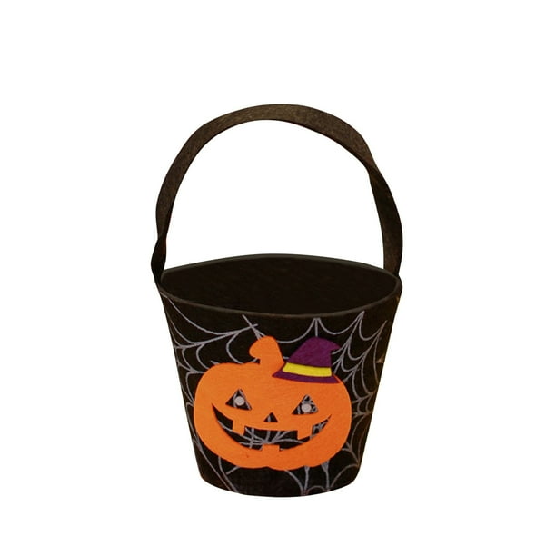 Bolsa De Caramelos De Halloween Adorable Con Diseño Plano | Vector Gratis