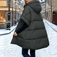 thumbnail image 7 of Sevevn Women's Puffer Vest Zip Up Mid‑Length Quilted Sleeveless Hooded Puffer Coat Fall Winter Outerwear Dark Gray M, 7 of 7