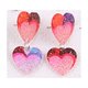 thumbnail image 2 of Pendientes colgantes de corazón: pendientes llamativos con purpurina para mujer, regalos románticos para las fiestas., 2 of 2