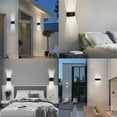 thumbnail image 6 of Skksst Aluminum Modern Wall Lamp 2W LED Wall Sconce White Up Down Wall Lights for Outdoor Indoor Bathroom Bedroom Living Room Porch, 6 of 6