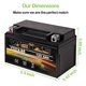 thumbnail image 3 of Batería para moto WEIZE YTX7A-BS 12 V 6 AH 140 CCA AGM, 3 of 7