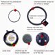 thumbnail image 4 of Luz LED inteligente para rueda de bicicleta, lámpara de radios para buje trasero delantero de bicicl Abanopi Luz de rueda de bicicleta, 4 of 7