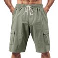 thumbnail image 7 of Men's Pocket Outdoor Sports Casual Loose Cargo Shorts, 7 of 7