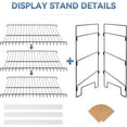 thumbnail image 6 of Black 3-Tier Candy Display Rack 24 * 23 * 14inch Versatile Chip and Snack Stand for Countertop Retail, Concession Stands, and Supermarkets, 6 of 14