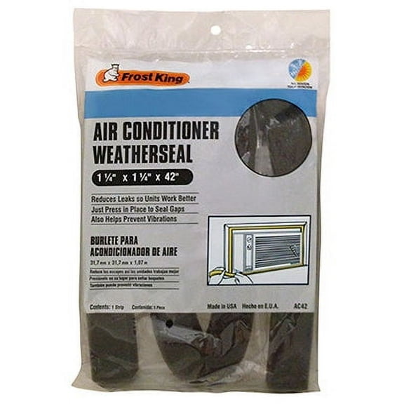 Frost King AC42H Air Conditioner Open Cell Foam Tape, 1-1/4" x 1-1/4" x 42", Gray, Each