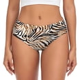 thumbnail image 1 of Balery Watercolor Zebra Ropa Interior de Algodón para Mujer con Dibujo – Braguitas Cómodas y Elásticas, Estilo Clásico-XX-Large, 1 of 6