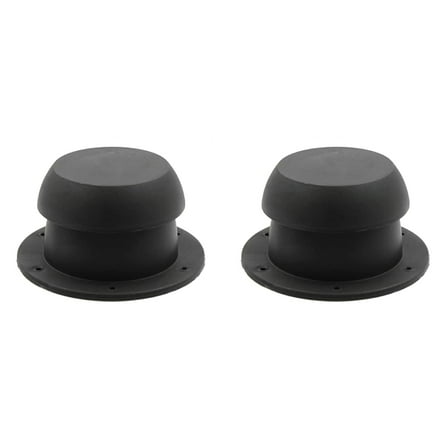 2X Vent Air Exhaust Fan Mushroom Shape RV Roof Ventilation Cap for RVs Station Wagons Camping(Black)