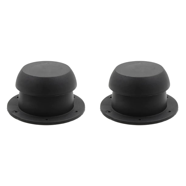 2X Ventilador de Escape de Aire con Forma de Cabeza de , Tapa de VentilacióN para Techo de RV, Autocaravana, Camionetas, Acampadas (Negro)
