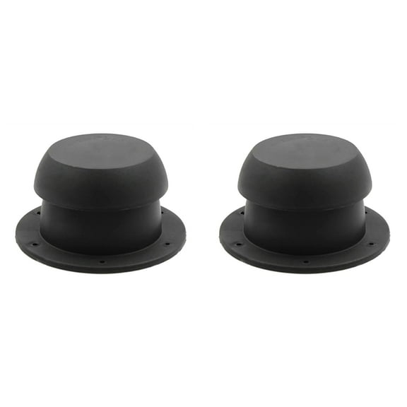 2X Vent Air Exhaust Fan Mushroom Shape RV Roof Ventilation Cap for RVs Station Wagons Camping(Black)