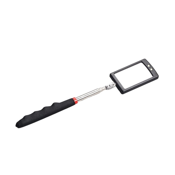 Retractable Inspection Mirror With Led Light For Vehicle Underneath And Engine Bay Inspection