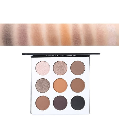 Anyprize Loose Powder Eyeshadow, 9 Colors Highly Pigmented Pro Pressed Shimmer Matte Eyeshadow Palette for Makeup, Beauty Cosmetic High Natural Eye Shadow for (Best Colourpop Pressed Shadows)