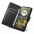 thumbnail image 3 of Wallet Case for Motorola Edge 70 Flip Cover with Card Slots, Magnetic Stand & Strap Black, 3 of 7