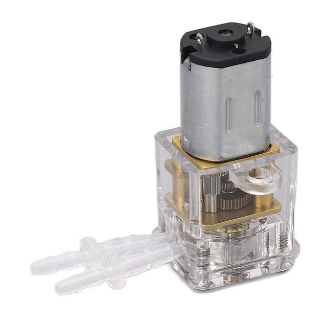 Micro Peristaltic Pump, Metal Self Priming, Transparent Shell, DC Brush Motor, Three Rollers For Water Pump, Beauty Instrument Accessories, Equipment Accessories