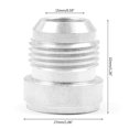 thumbnail image 2 of Aluminum Weld On Fitting Bung Male Adapter An4 An6 An8 An10 An12 Weld Bungs, 2 of 5