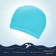 thumbnail image 4 of Uxcell Gorro de Natación de Silicona en Forma de Lágrima para Mujeres y Hombres, Gorro de Natación Impermeable No Deslizante Duradero [Azul Claro], 4 of 6