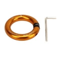 thumbnail image 2 of IWMango Rappel Ring 12mm Opening Detachable Climbing Connector Belay for Rock Climbing Arborist Rescue Connection Point Gold, 2 of 17