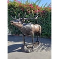 thumbnail image 5 of Nifao Life-Size Elk Bronze Statue – Outdoor Garden Decor Sculpture, 43"L x 99"W x 87"H, 5 of 7