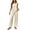 White, variant on Enjoytime 2 Piece Lounge Set Women Solid Color Square Neck Tank Tops with Wide Leg Pants Outfits Summer Travel Casual Plus Size Clothes