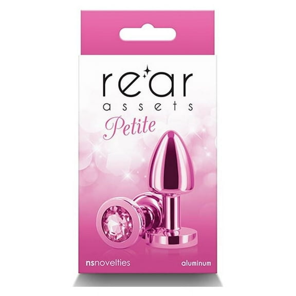 Rear Assets Petite Aluminum Anal Plug, Pink