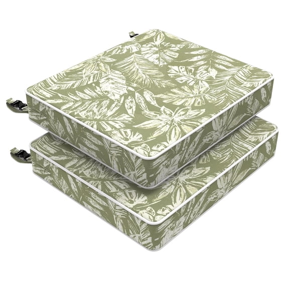 Water-Repellent Patio Seat Cushions, 16x18.5x3 Inch Outdoor Chair Cushions