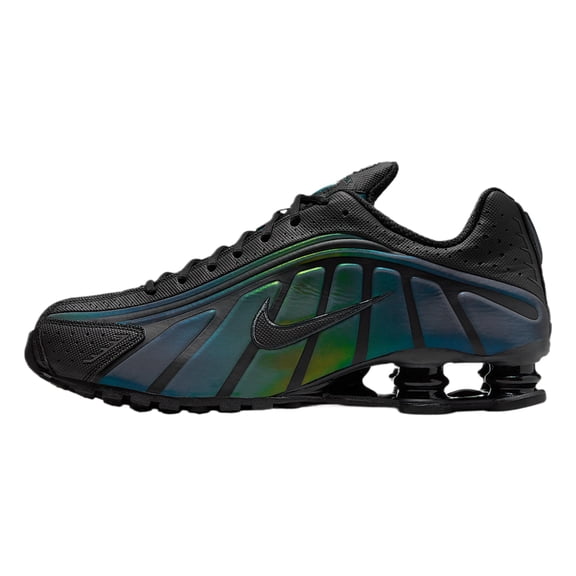 Nike Men's Shox R4 Running Shoes - Black/Black/Suede