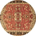 thumbnail image 1 of Ahgly Company Indoor Round Persian Brown Traditional Area Rugs, 6' Round, 1 of 4