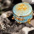 thumbnail image 6 of fenteer Jewelry Case Fashion Womens Small Jewelry Box for Earrings Stud Charms Rings Blue, 6 of 8