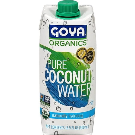 Goya Organic 100% Pure Coconut Water, 16.9 Fl oz