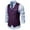 Purple, variant on Suits for Men New Vest Solid Color Casual Business Single Sets