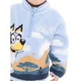 thumbnail image 6 of Bluey Toddler Boys Plush Graphic Half Zip Sweatshirt, Sizes 12M-5T, 6 of 9
