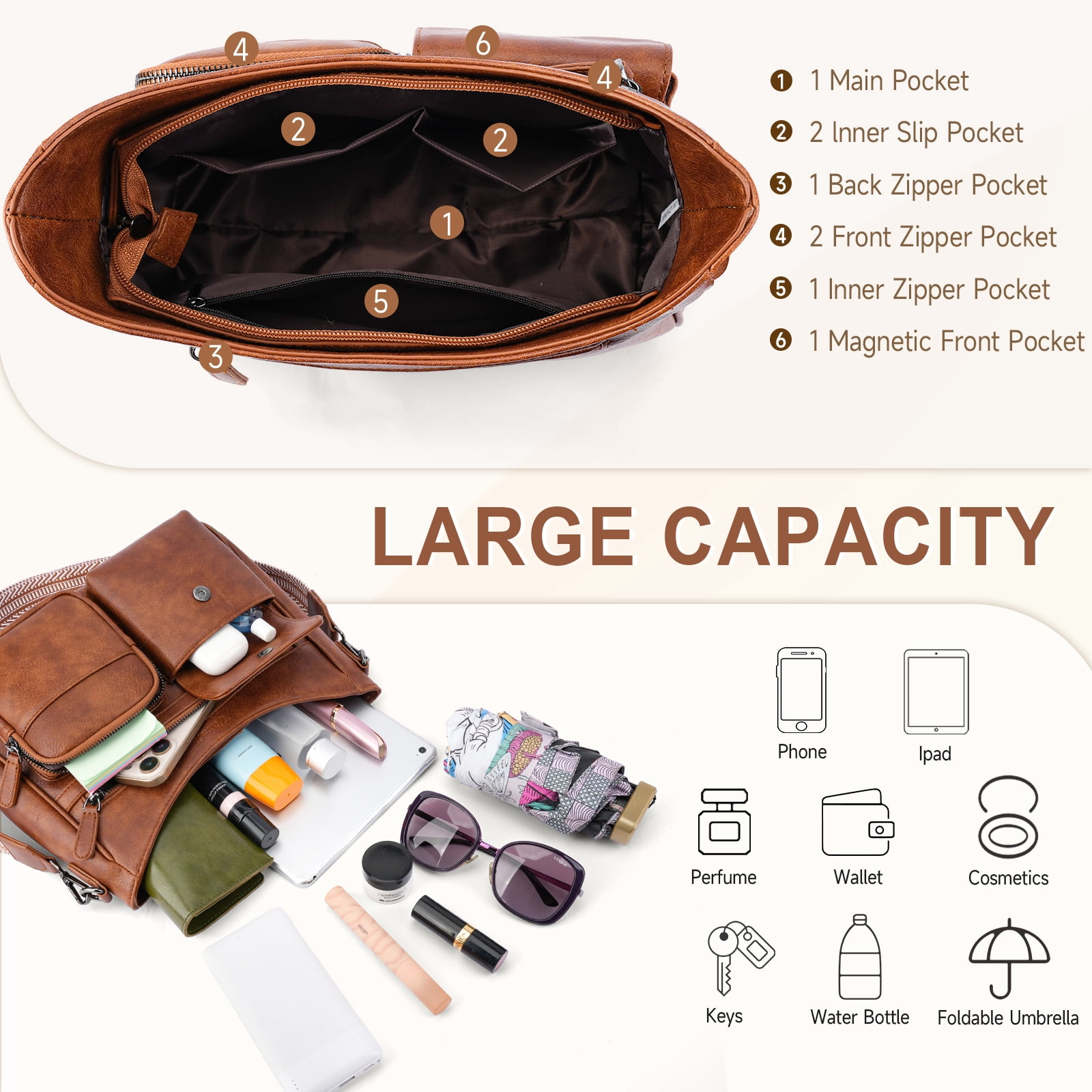 【Mother’s Day Gift Present】APHISON Stylish Handbags Women Lightweight Shoulder Bags Crossbody Bag With Adjustable Strap For Travel