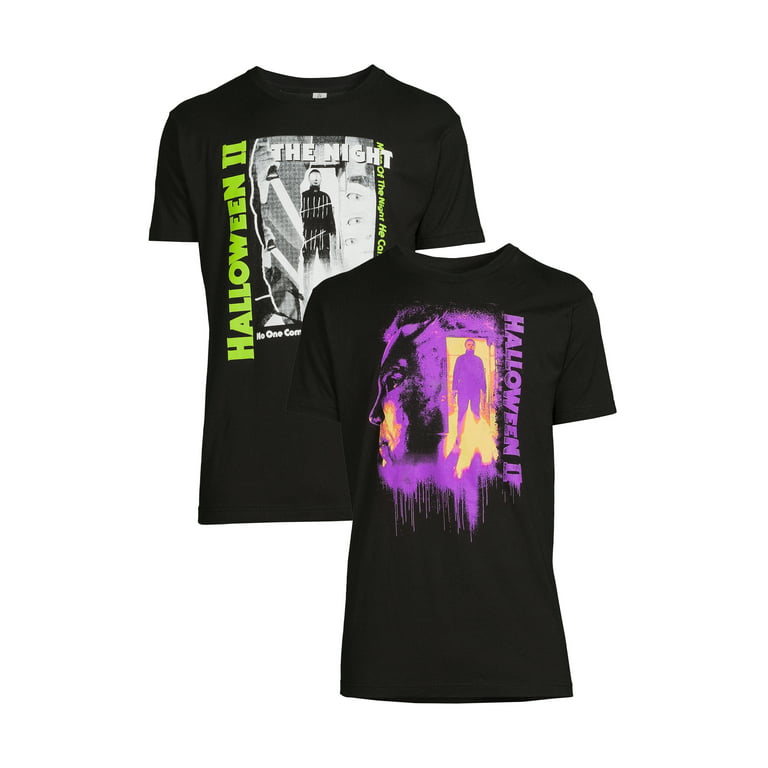Halloween II Horror Men's & Big Men's Shadow and Night Graphic T-Shirt, 2-Pack - Walmart.com